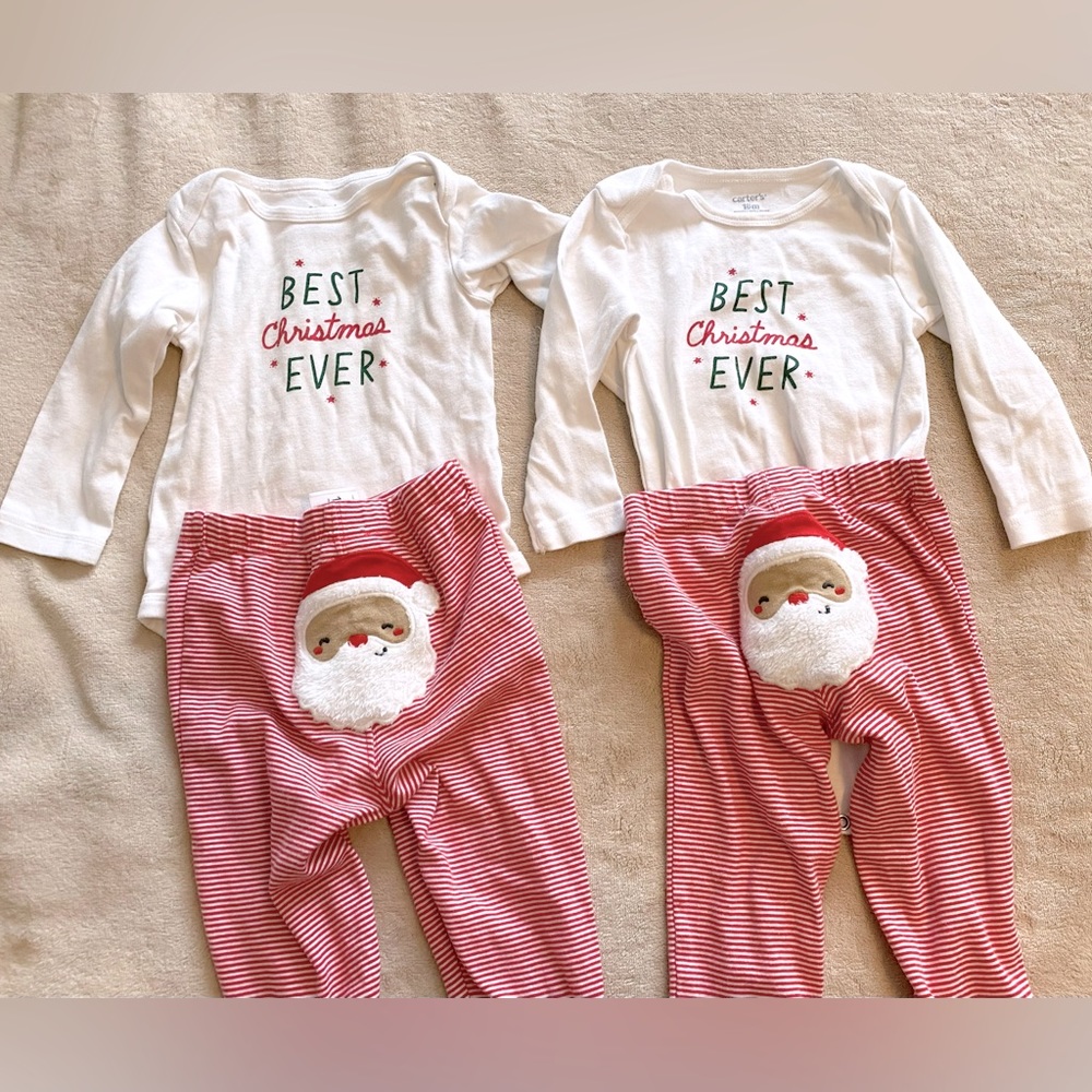 Best Christmas Ever twins outfits